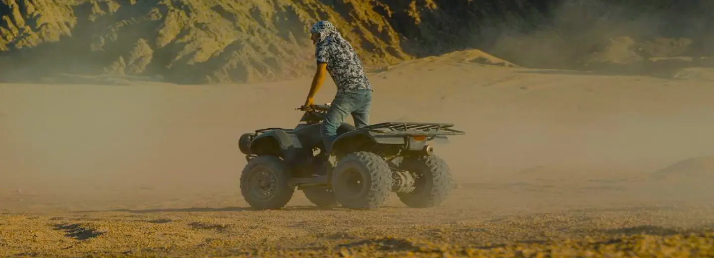 Offroad vehicles like ATVs and dirt bikes secured for long-distance shipping